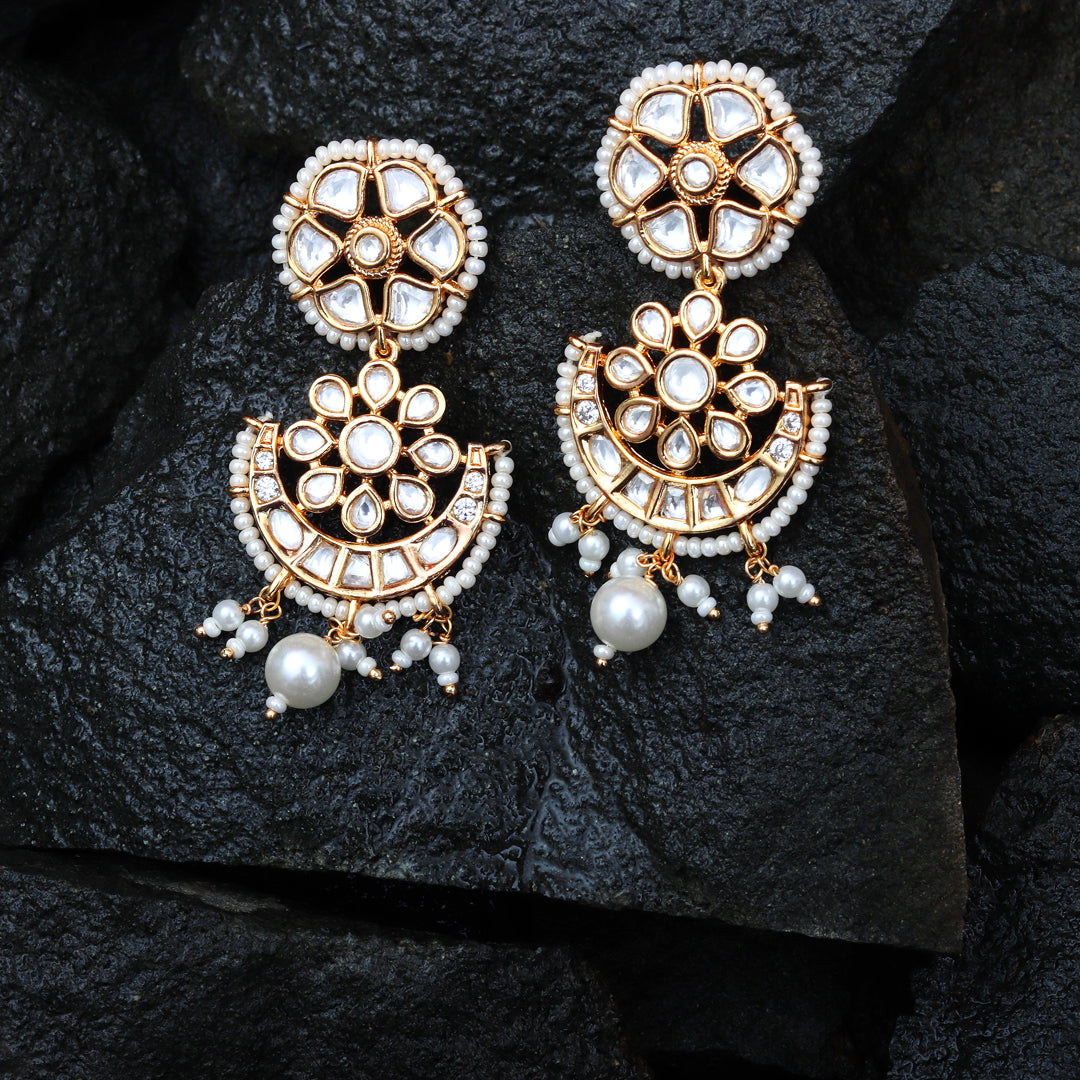 Stud Earrings Snapdeal Earrings Combo Vighnaharta Golden Stud
